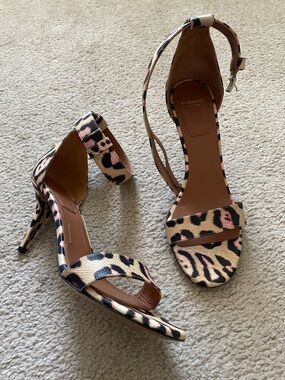 Givenchy Paris ankle strap heels, size 37 or US 7